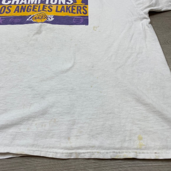 Vintage LA Lakers 2000 Champions T Shirt Men's XL - Picture 9 of 10